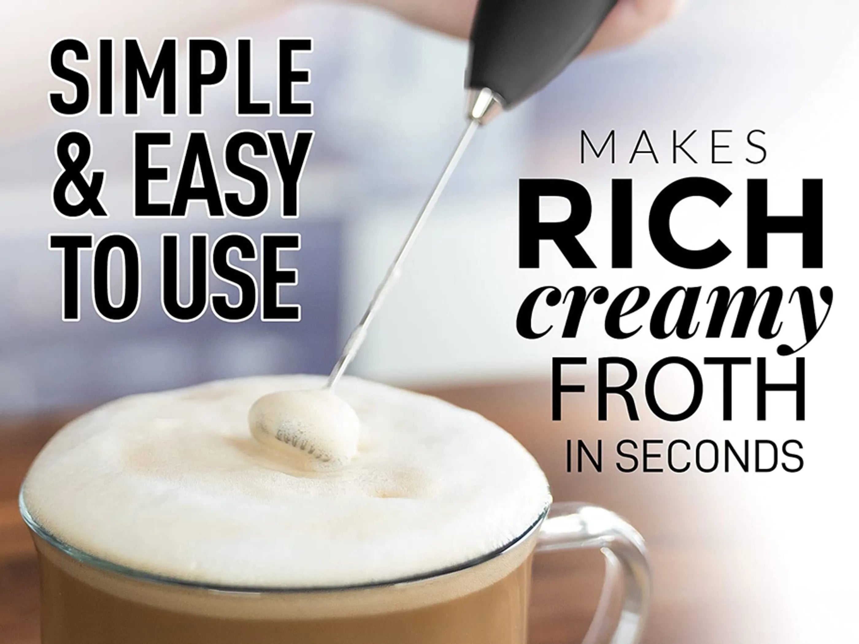 Classic Milk Frother With Stand