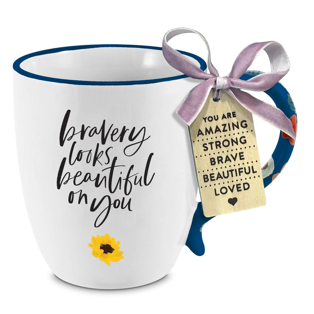 Mug Floral Bravery Looks Beautiful