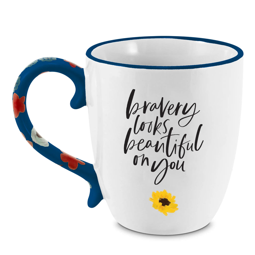 Mug Floral Bravery Looks Beautiful