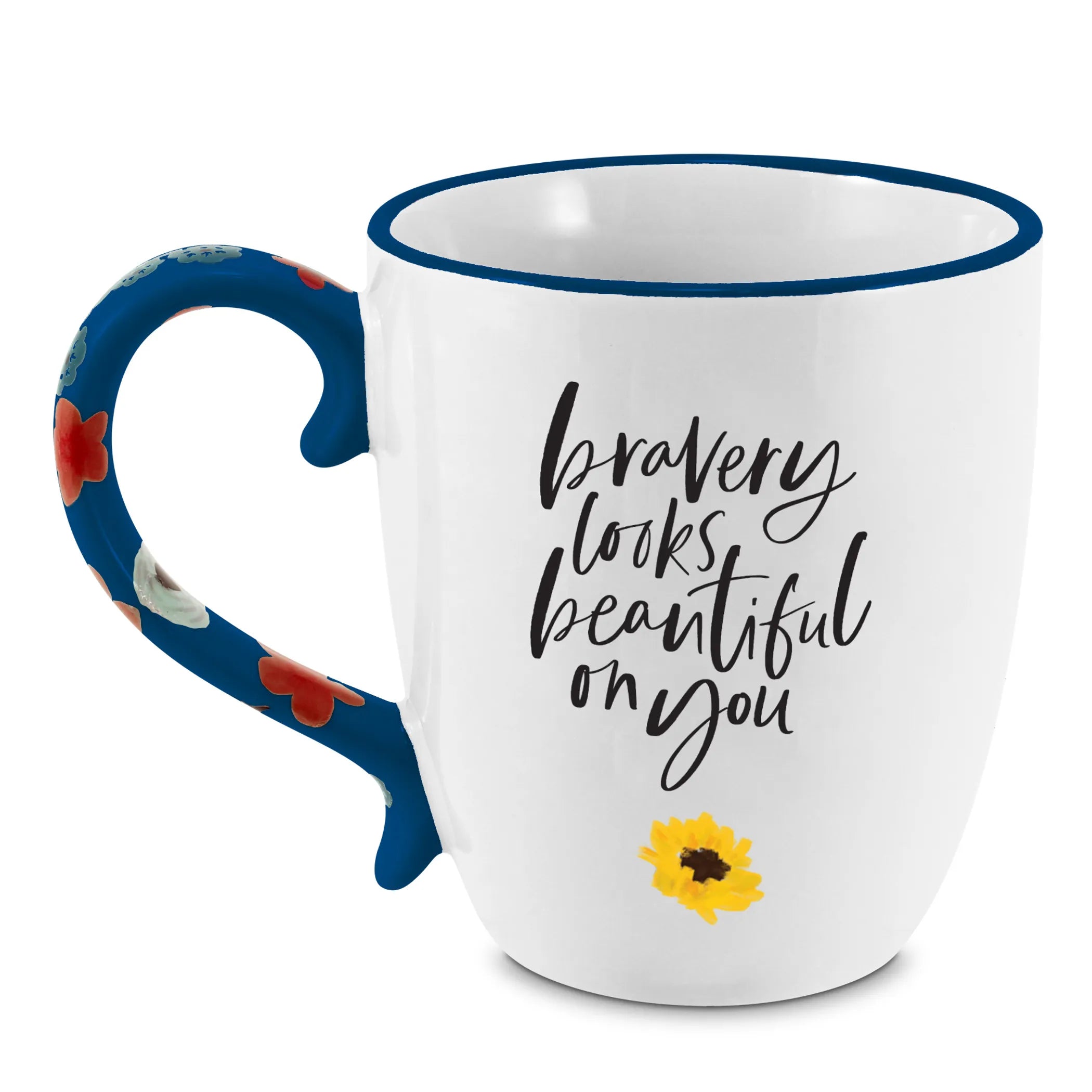 Mug Floral Bravery Looks Beautiful