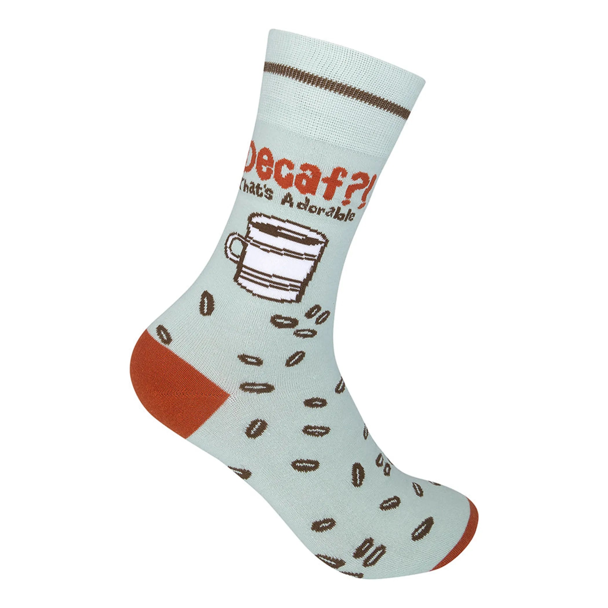 "Decaf? That's Adorable" Coffee Socks
