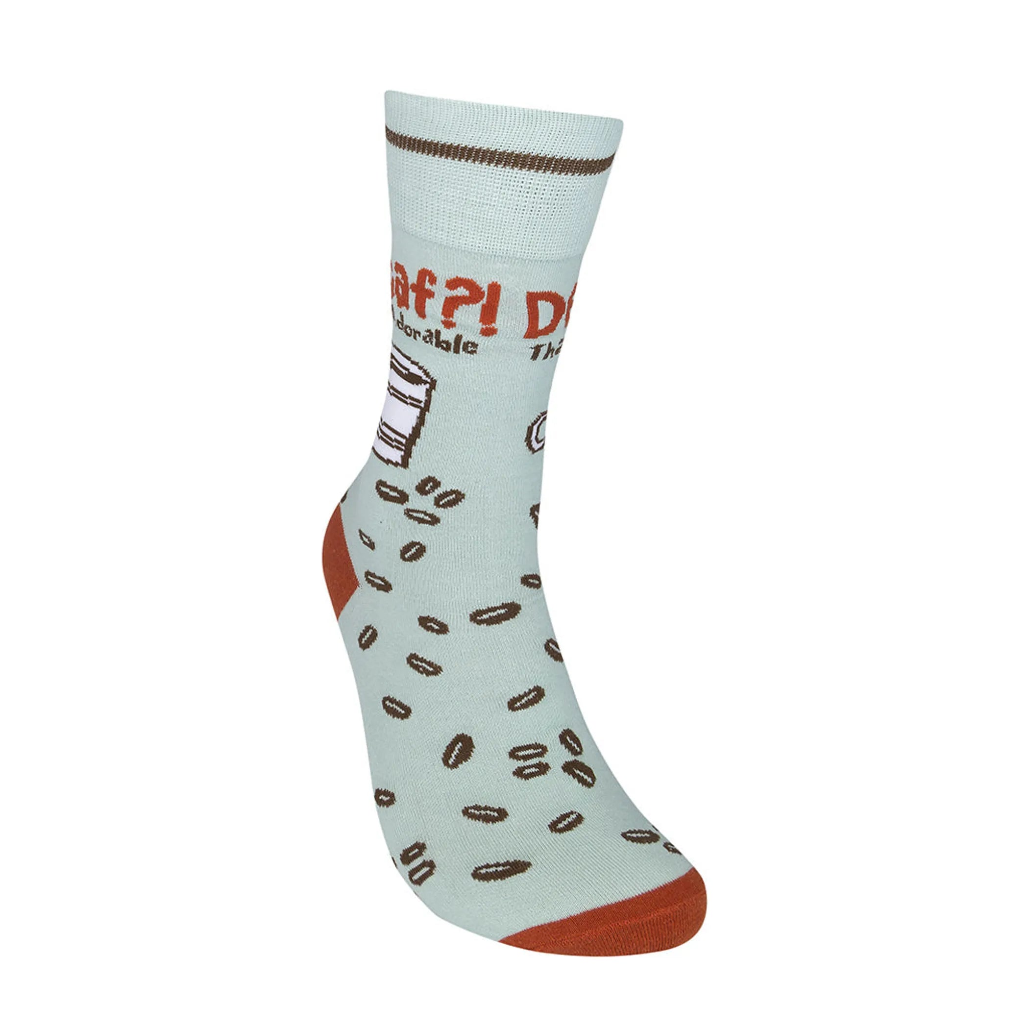 "Decaf? That's Adorable" Coffee Socks