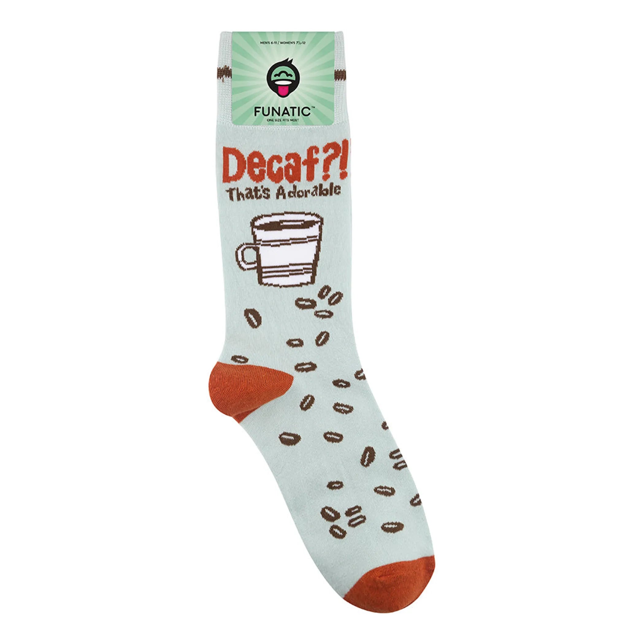 "Decaf? That's Adorable" Coffee Socks