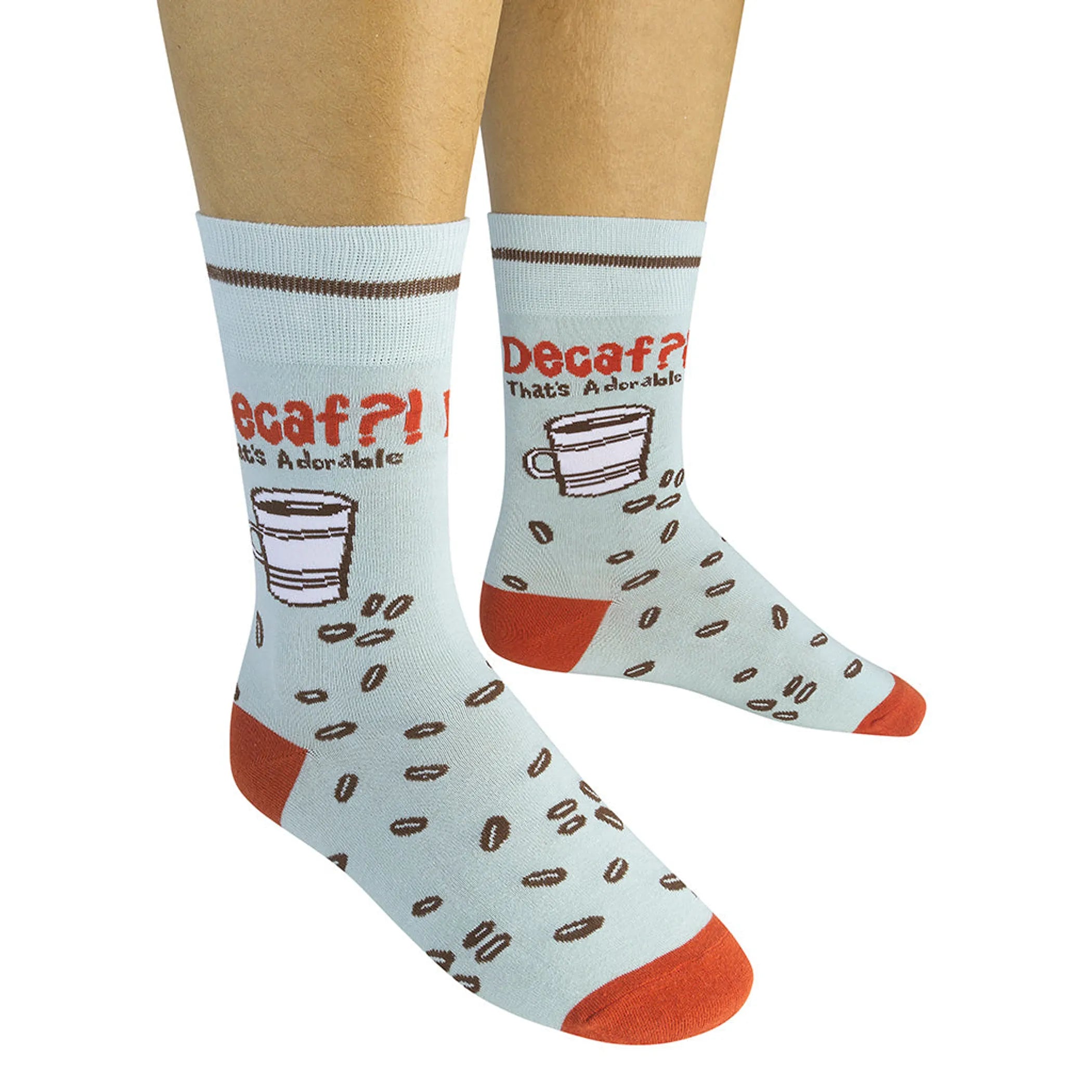 "Decaf? That's Adorable" Coffee Socks